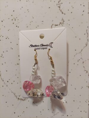Crystal Gemstones Earrings OOAK