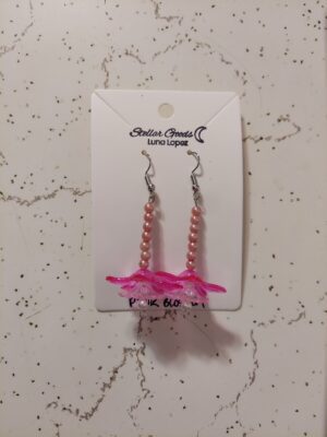 Pink Blossom Earrings OOAK