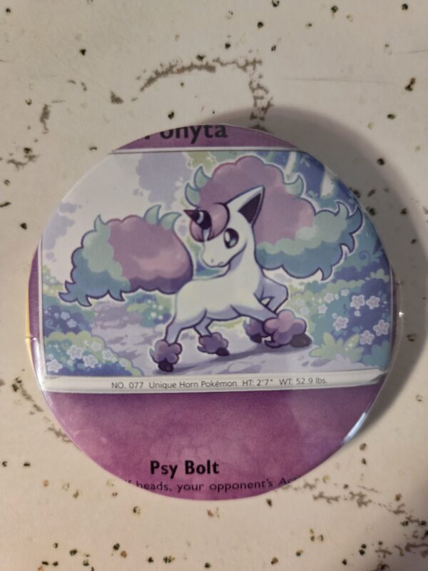 Galarian Ponyta Pokemon Pin 58mm - Waterproof