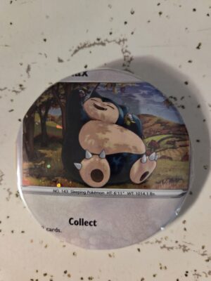 Snorlax Holo Pokemon Pin 58mm - Waterproof