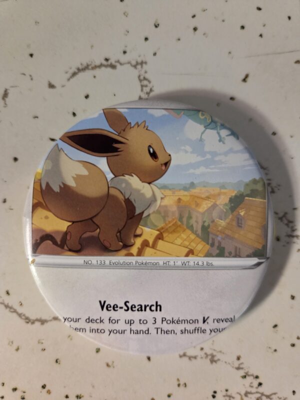 Eevee Pokemon Pin 58mm - Raw Card