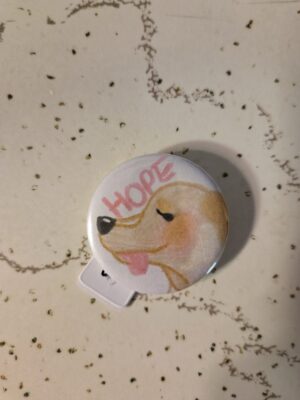 Hope Dog 32mm Pin - Waterproof