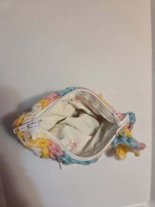 Rainbow Pastels Granny Square Coin Purse - Image 5
