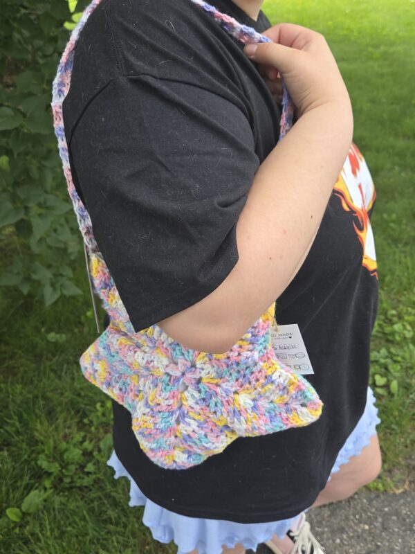 Large Multicolor Star Bag With Flower Liner - Image 2