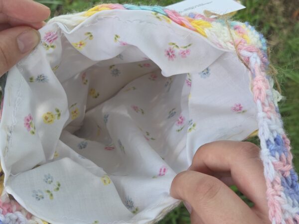 Large Multicolor Star Bag With Flower Liner - Image 4