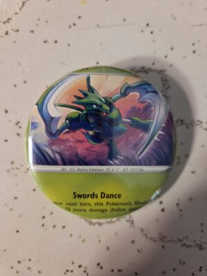 Scyther Pokemon Pin 58mm - Waterproof