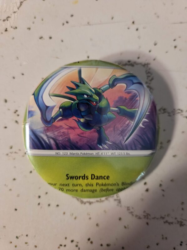 Scyther Pokemon Pin 58mm - Waterproof