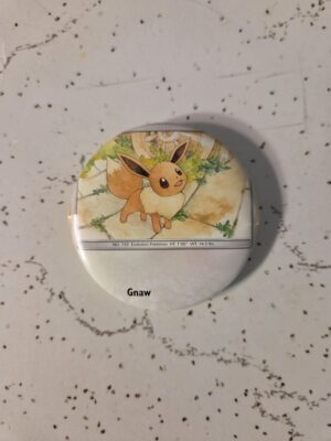 Eevee Pokemon Pin 58mm - Raw Card