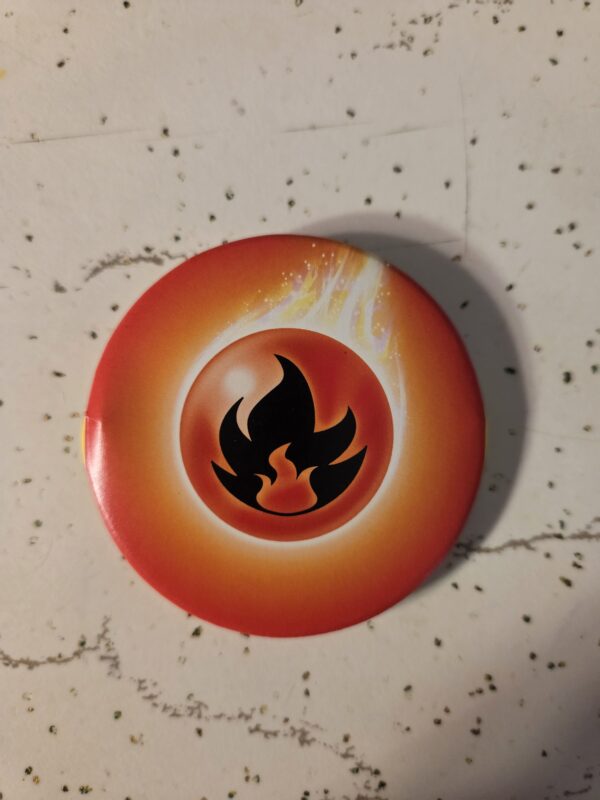 Fire Energy Pokemon Pin 58mm - Image 3