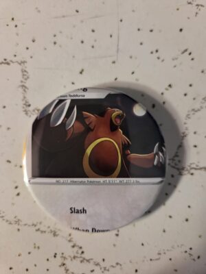 Ursaring Pokemon Pin 58mm - Waterproof