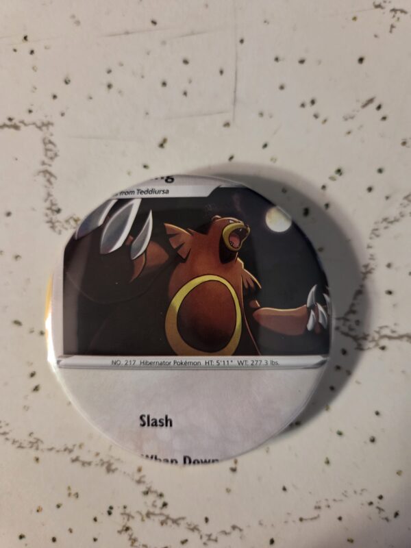 Ursaring Pokemon Pin 58mm - Waterproof