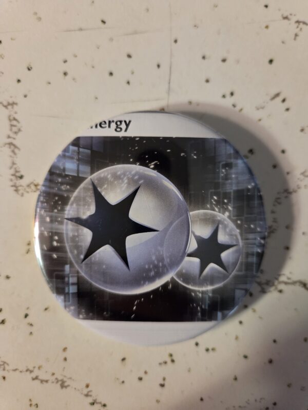 Twin Energy Pokemon Pin 58mm - Waterproof