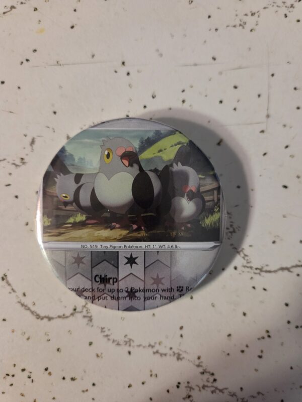 Pidove Pokemon Pin 58mm - Waterproof