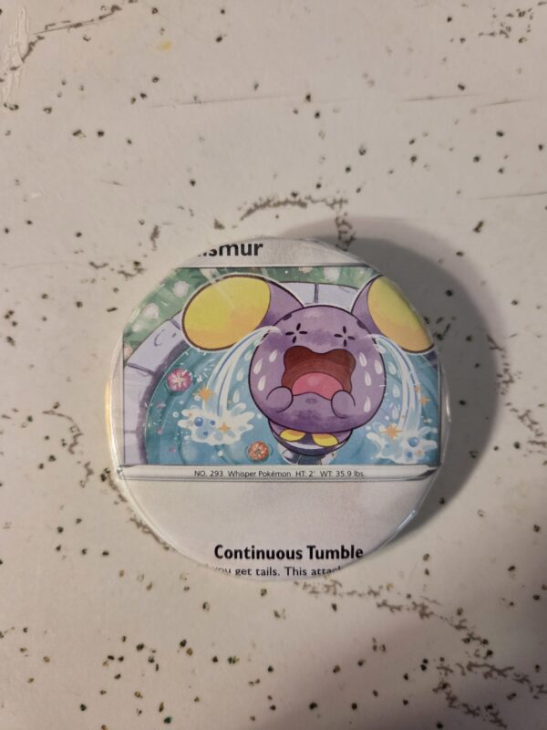 Whismur Pokemon Pin 58mm - Waterproof