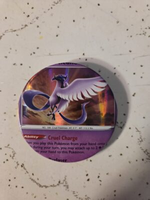 Galarian Articuno Pokemon Pin 58mm - Raw Card