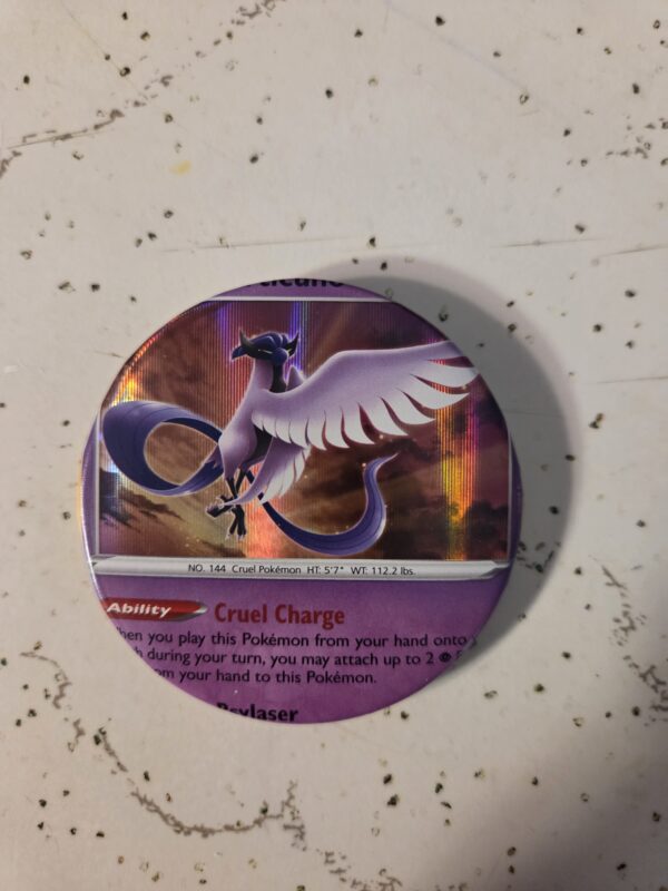 Galarian Articuno Pokemon Pin 58mm - Raw Card