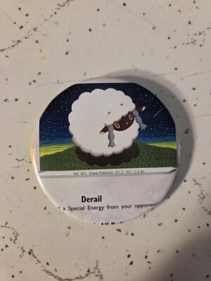Wooloo Pokemon Pin 58mm - Raw Card