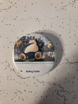 Snorlax Pokemon Pin 58mm - Waterproof